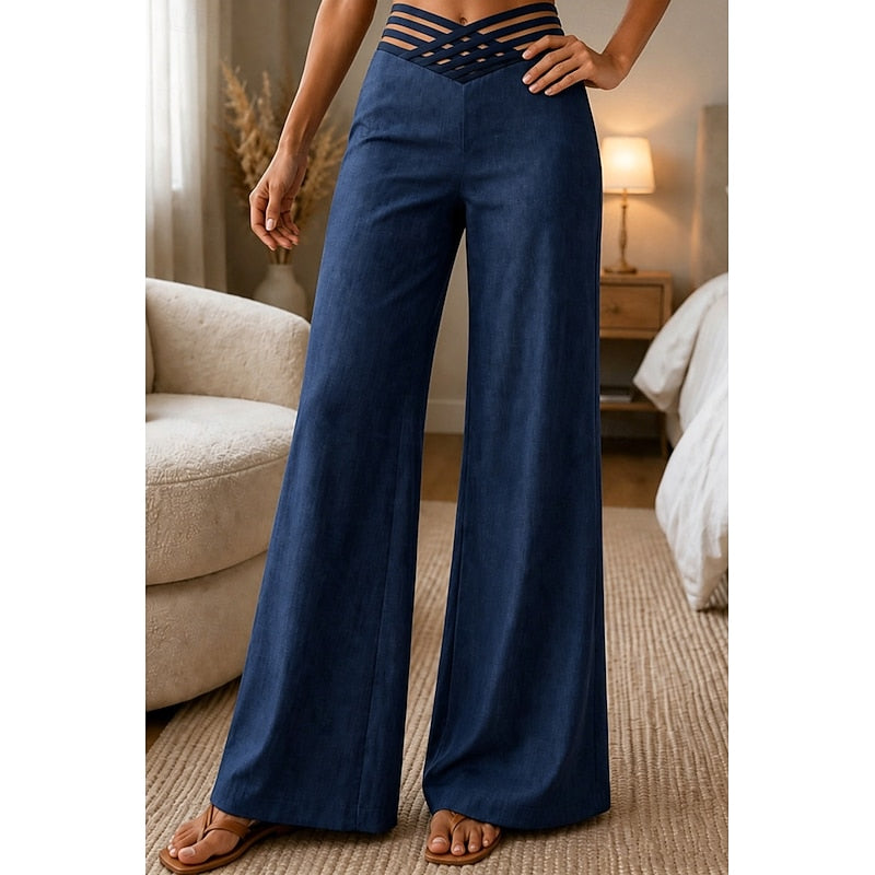 Priscilla | Hoge Taille Wijde Pantalon