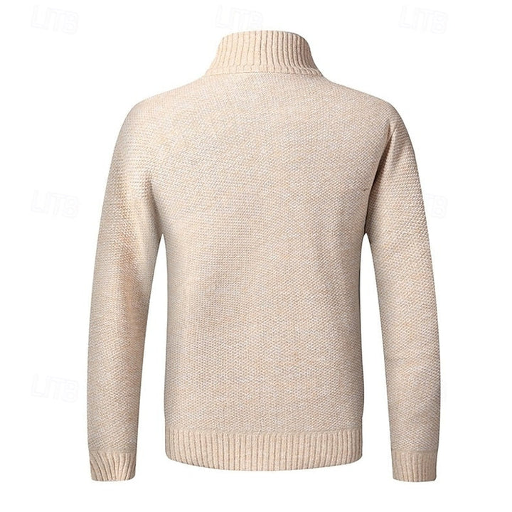 Gregory | Staande Kraag Rits Cardigan