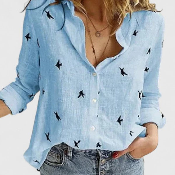 Rosanne | Ontspannen Knop-Up Blouse