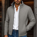 Gregory | Staande Kraag Rits Cardigan