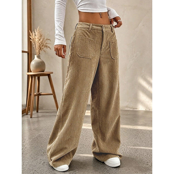 Selene | Hoge Taille Wijde Pantalon