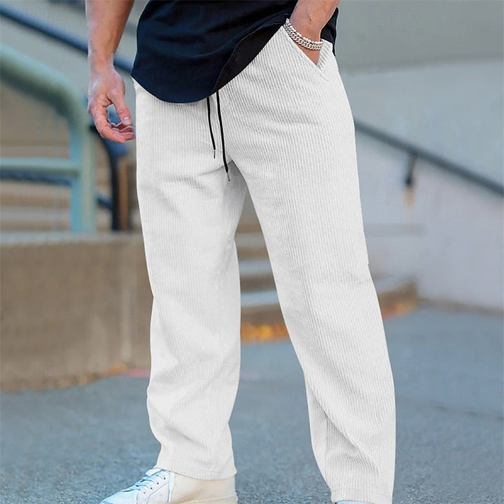 Crosby | Ontspannen Geribbelde Broek