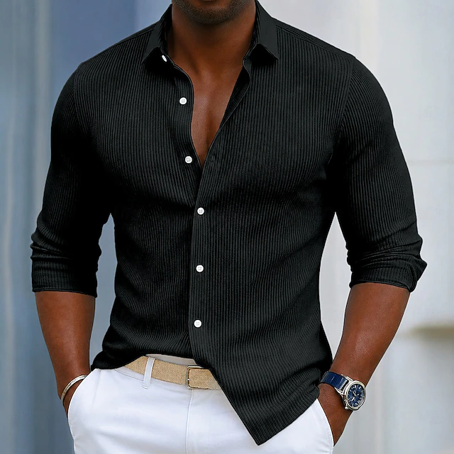 Vincent | Textured Longsleeve Shirt