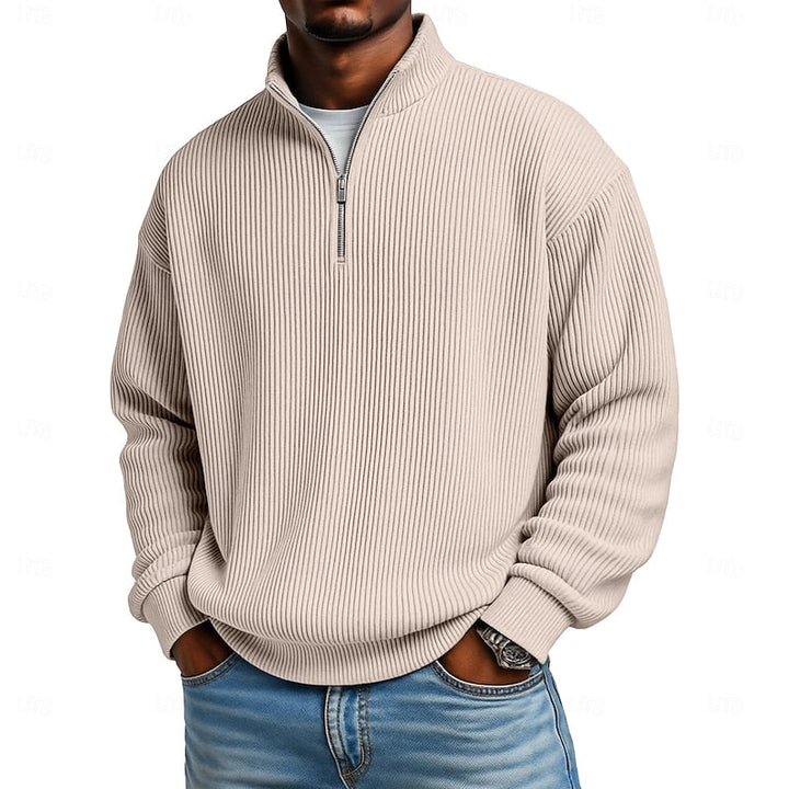 Harlan | Geribbelde Quarter-Zip Pullover