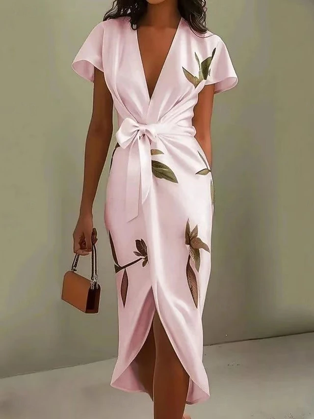 Vera | Wrap-Front Midi Jurk