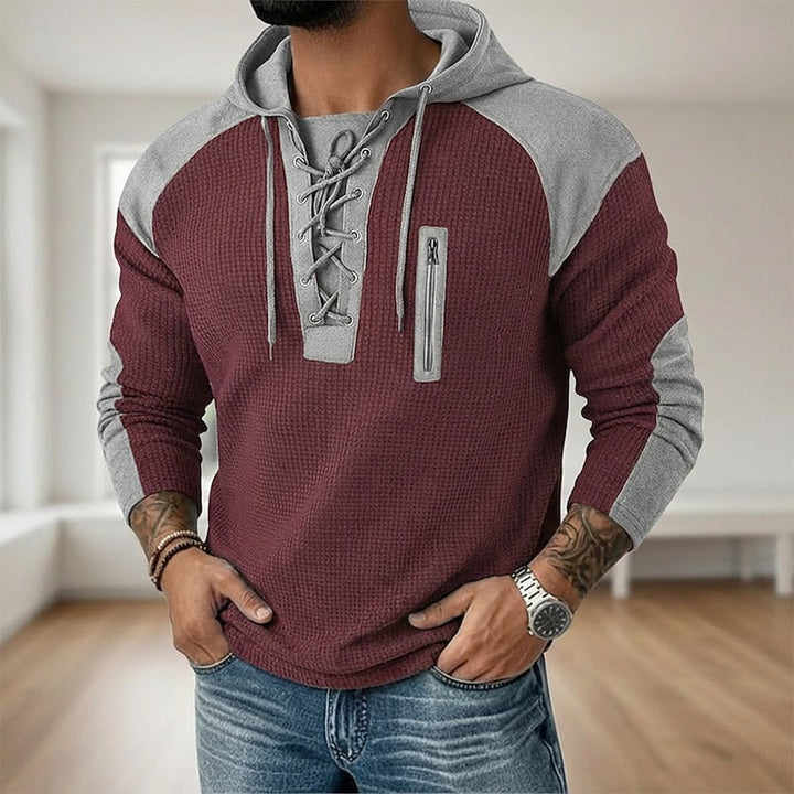 Wesley | Lace-Up Hoodie met Capuchon
