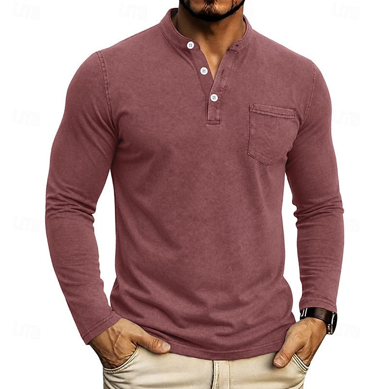 Weston | Klassieke Henley Langsleeve Shirt