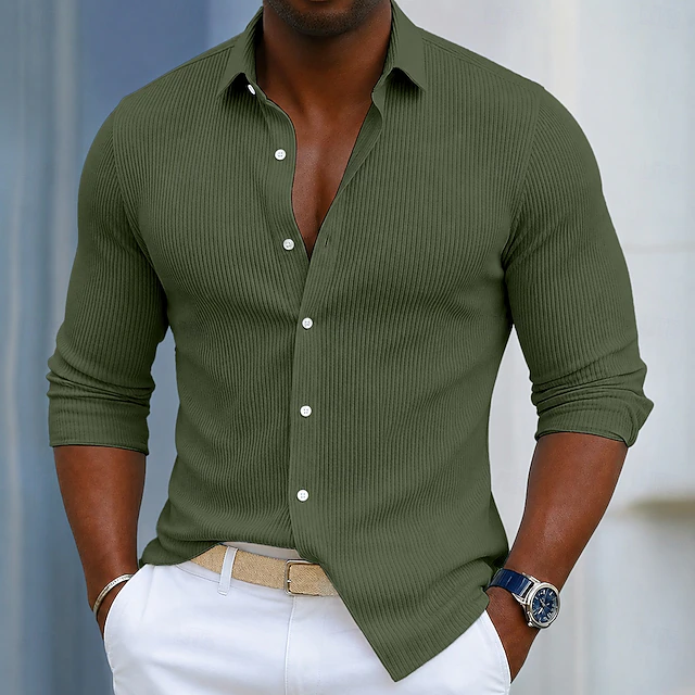 Vincent | Textured Longsleeve Shirt
