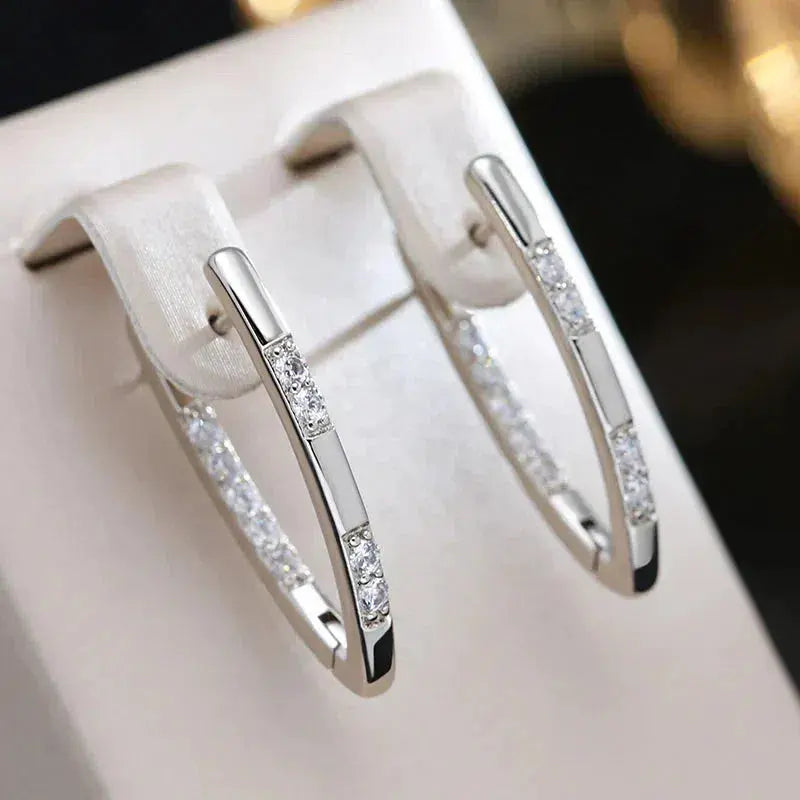 Anita | Elegante Zirkonia Steentjes Oorbellen