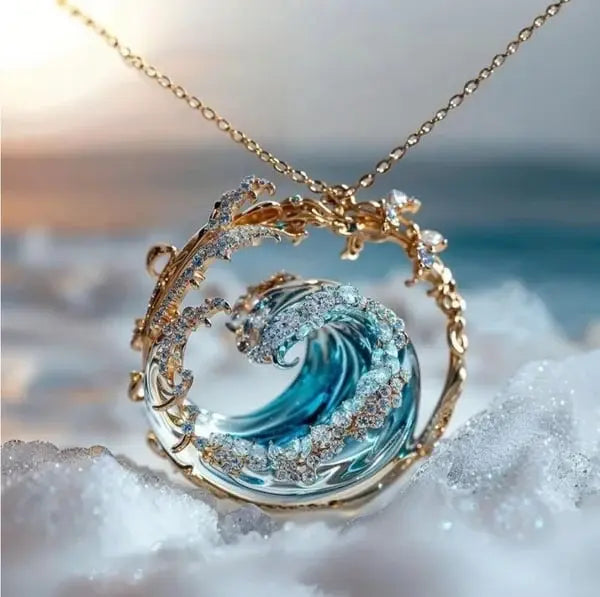 Elaine | Elegante Ocean Wave Ketting