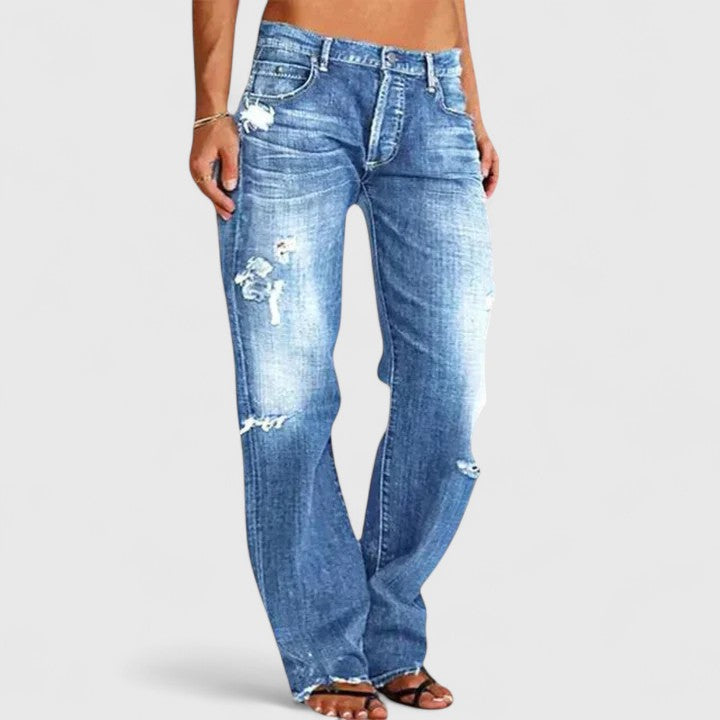 Delaney | Robuuste Wijde Jeans