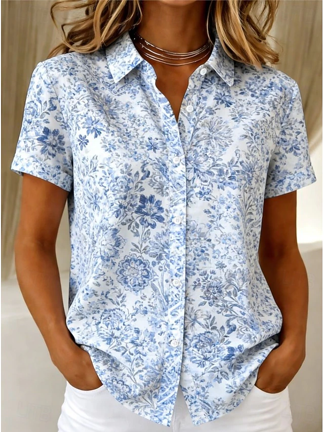 Marguerite | Bloes Korte Mouwen Shirt