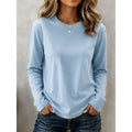 Rachel | Klassieke Lange Mouwen Crew Neck Top