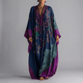 Valerie | Bloesem Batwing Mouw Maxi Jurk