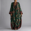 Valerie | Bloesem Batwing Mouw Maxi Jurk