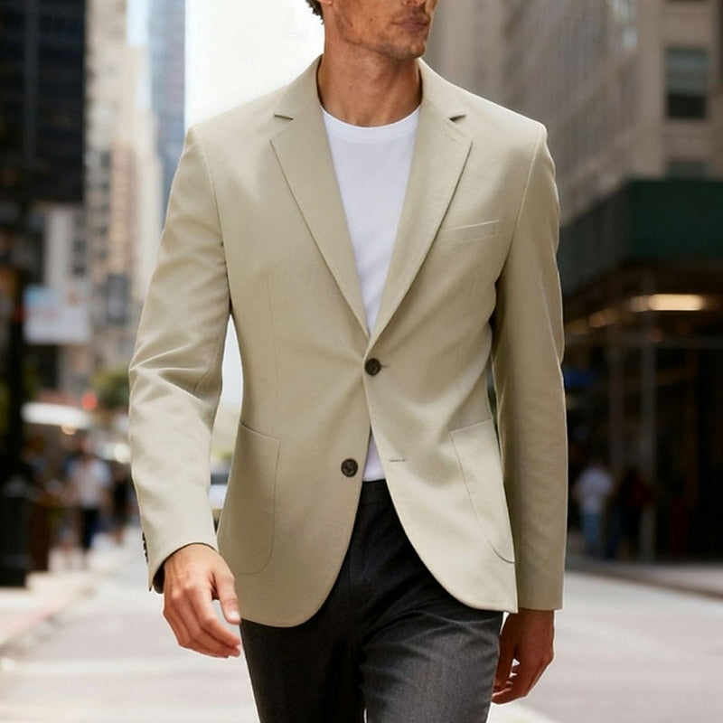 Julian | Verfijnde Effen Blazer