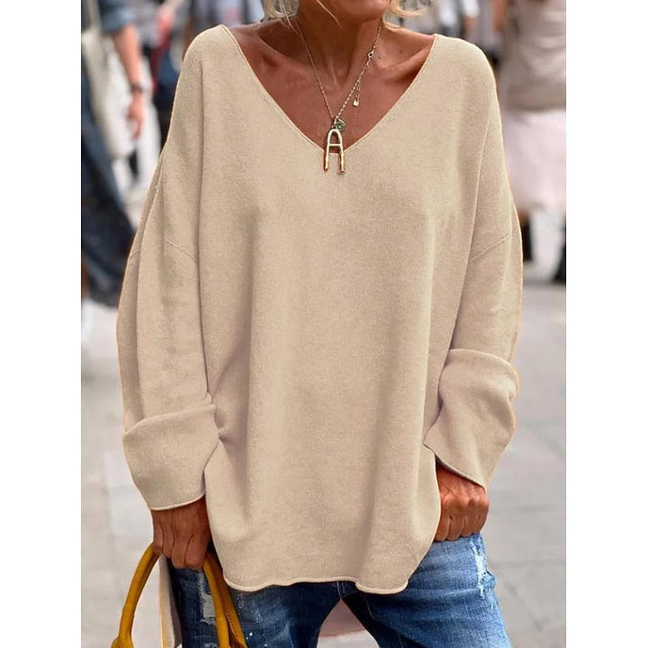 Willow | Relaxed V-Hals Pullover