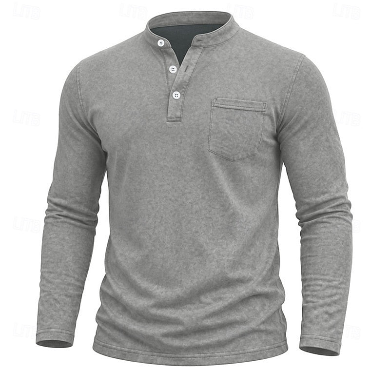 Weston | Klassieke Henley Langsleeve Shirt