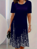 Ingrid | Shimmer-Hem Midi Jurk