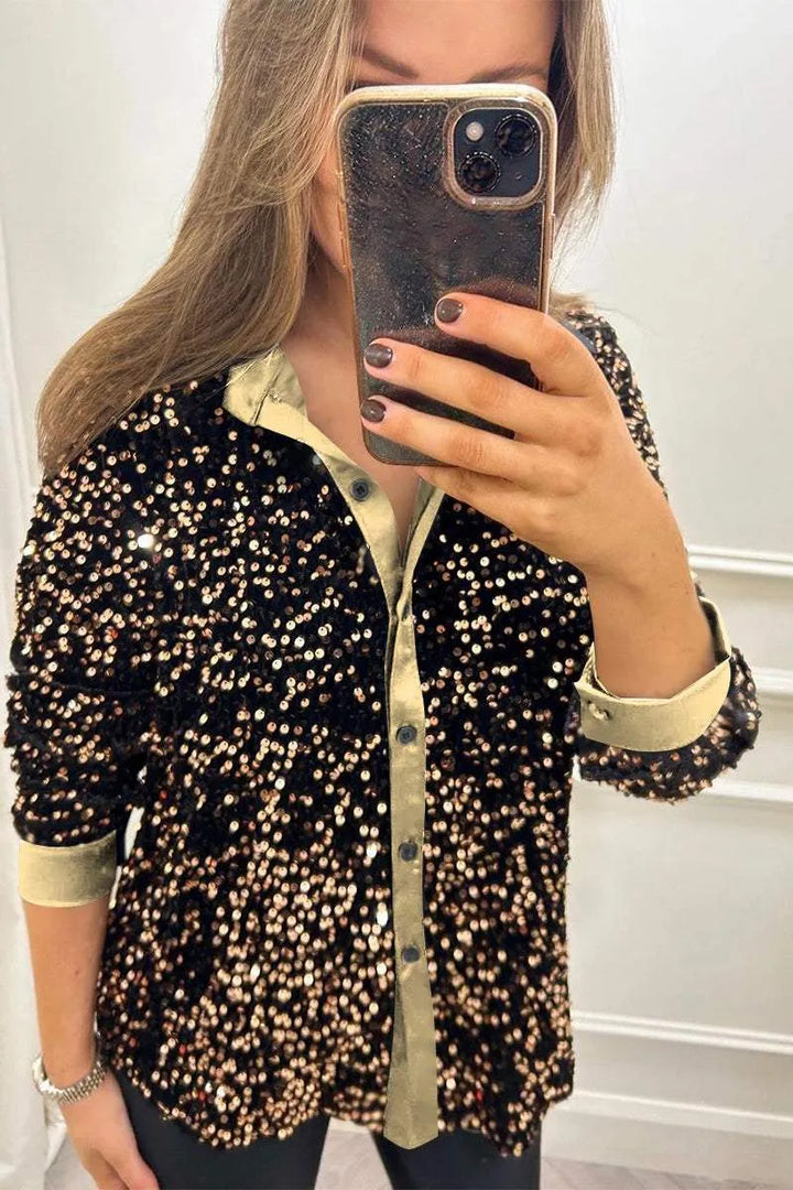Claudine | Elegante Shimmer Colshirt