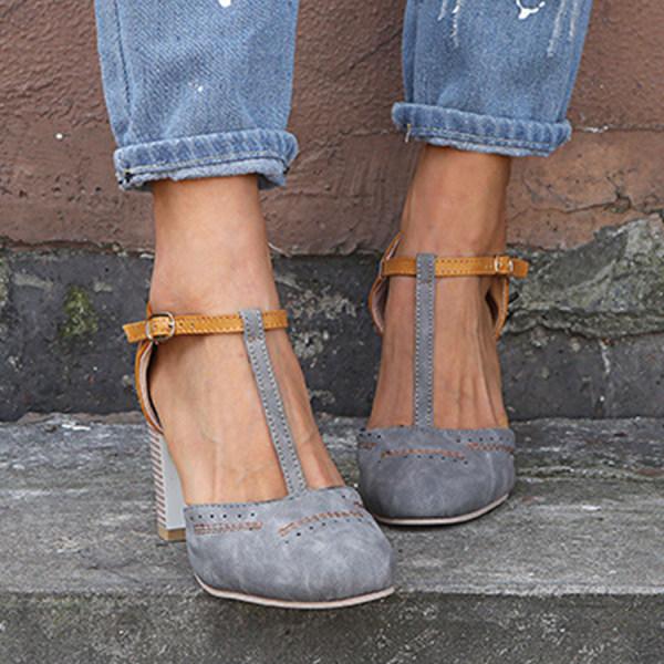 Marcella | Tijdloze Block-Heel Mary Janes