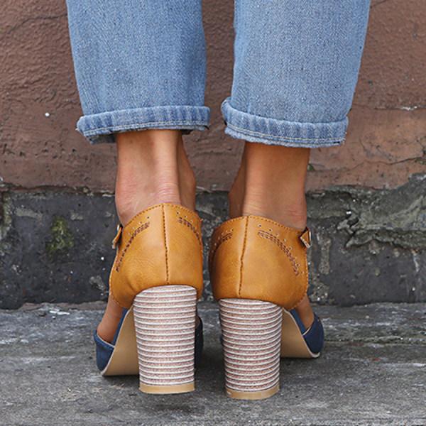 Marcella | Tijdloze Block-Heel Mary Janes