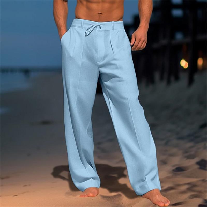 Tristan | Klassieke Effen Brede Broek