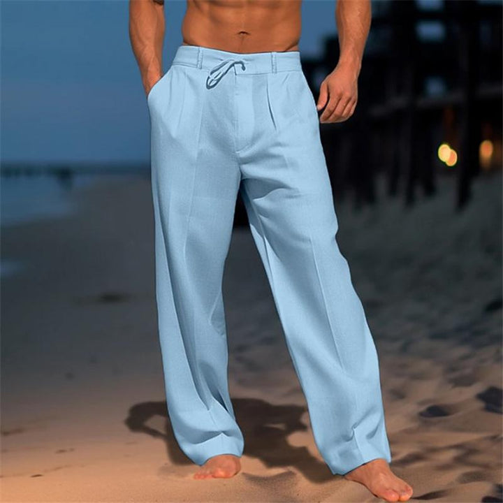 Tristan | Klassieke Effen Brede Broek