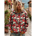 Dahlia | Skull Statement Halloween Hoodie