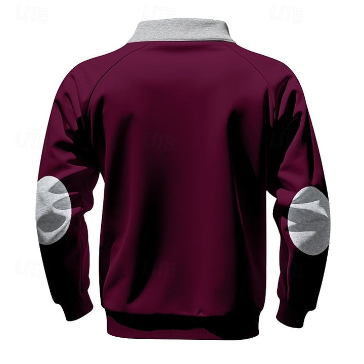 Keith | Kwart-Zip Kleurblok Pullover
