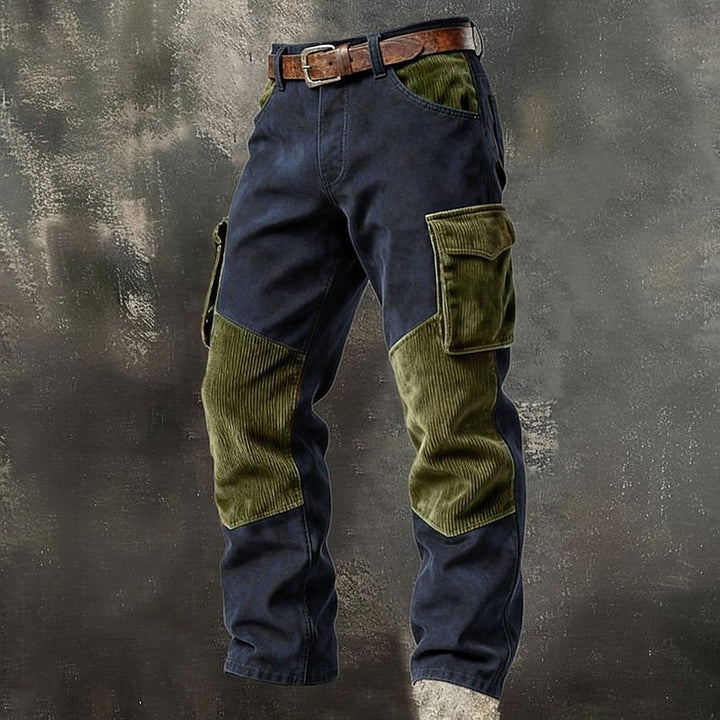 Silas | Robuuste Bicolor Cargo Broek