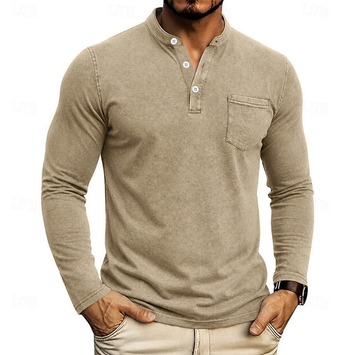 Weston | Klassieke Henley Langsleeve Shirt
