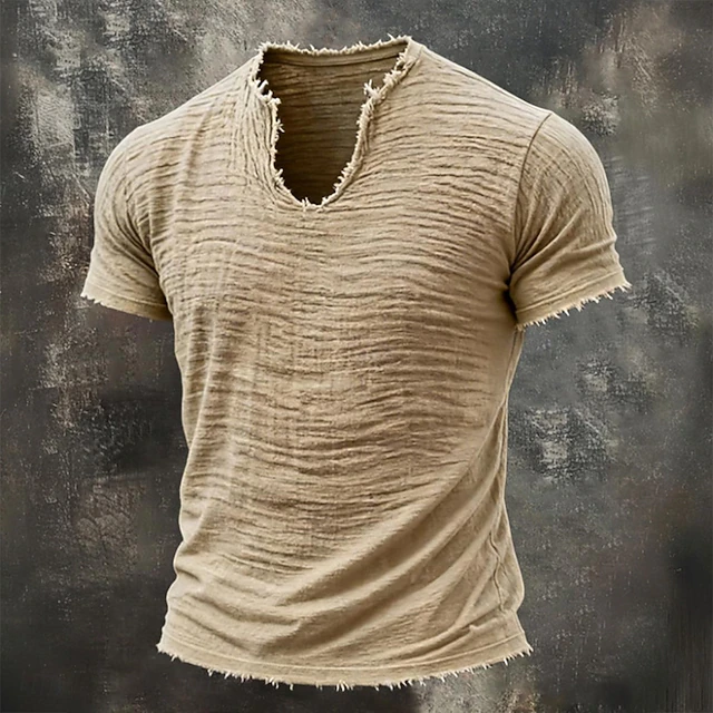 Wyatt | Robuuste Notch-Neck T-Shirt