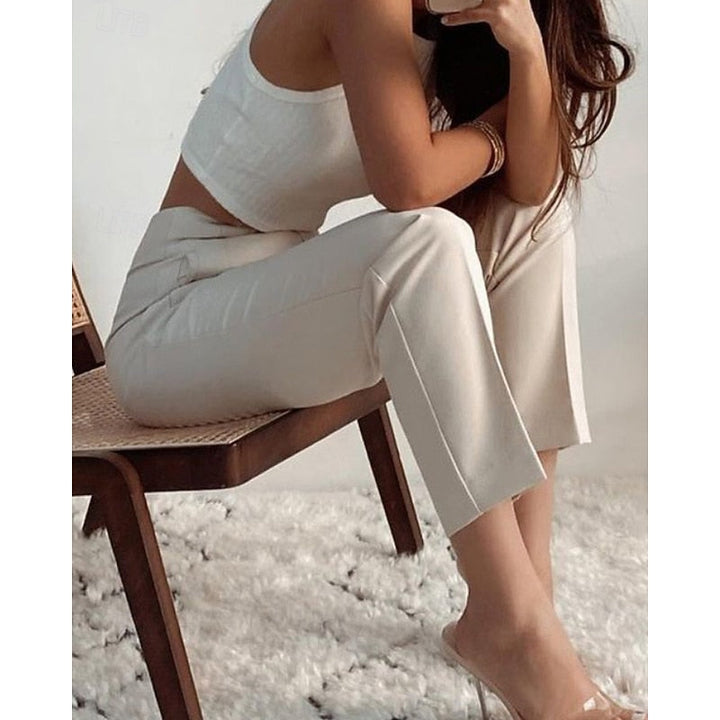 Adrienne | Hoge Taille Tailored Broek