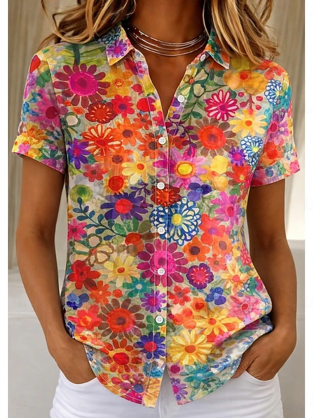 Marguerite | Bloes Korte Mouwen Shirt