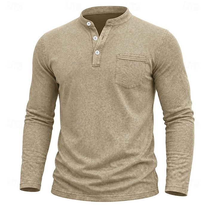 Weston | Klassieke Henley Langsleeve Shirt