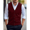 Leonard | Geknoopte V-Hals Sweater Vest