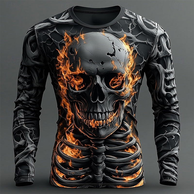 Jasper | Vlam Skeleton Halloween Langsleeve Shirt