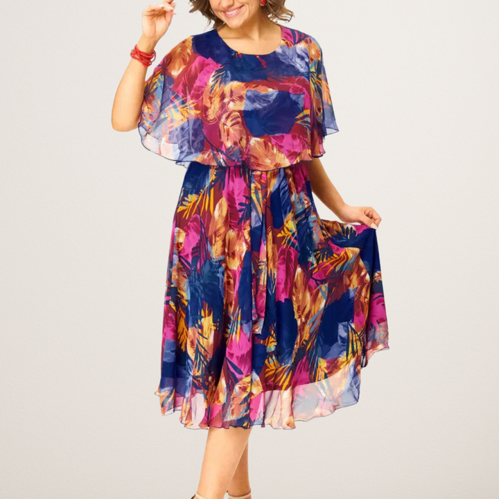 Eileen | Bloemen Midi Jurk