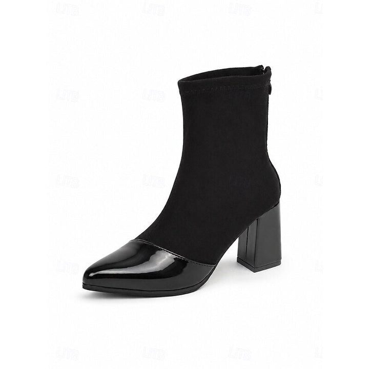 Beatrix | Cap-Toe Chunky Heel Enkellaarsjes