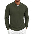 Rhett | Textured Quarter-Zip Polo Shirt