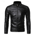 Chandler | Klassieke Bikerjack met Staande Kraag