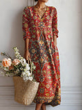 Divina | Elegante Vintage Azteekstijl Jurk