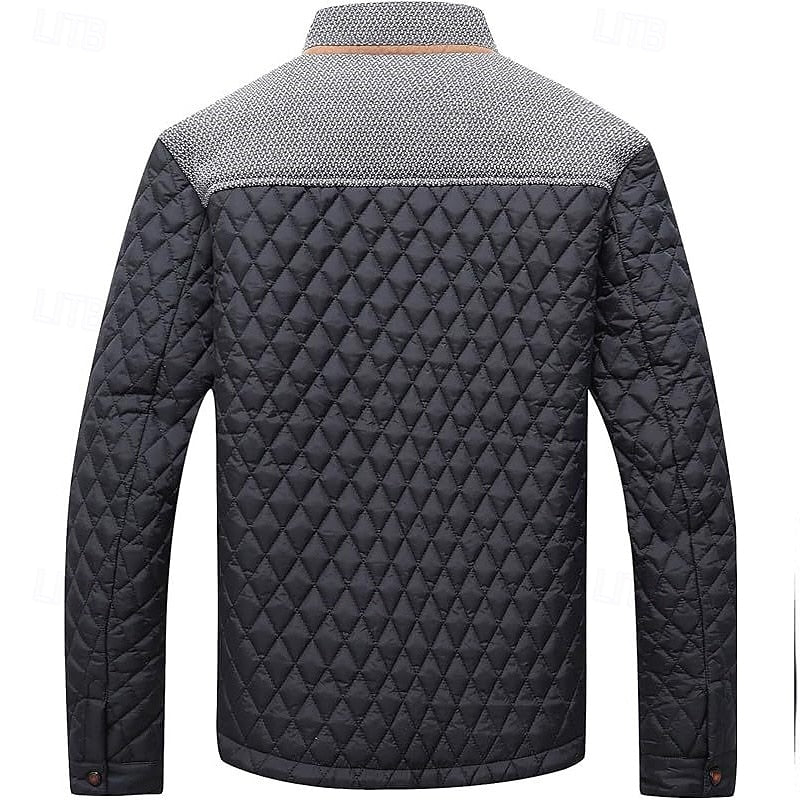 Hayes | Gequilt Jacket met Staande Kraag