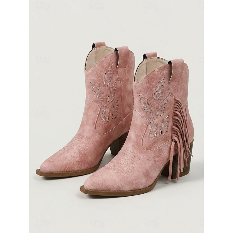 Corinne | Franje Western Enkellaarsjes