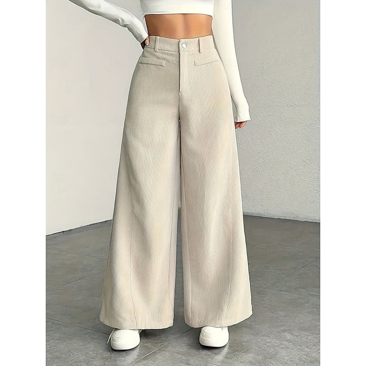 Coralie | Brede-Pijpen Tailored Broek
