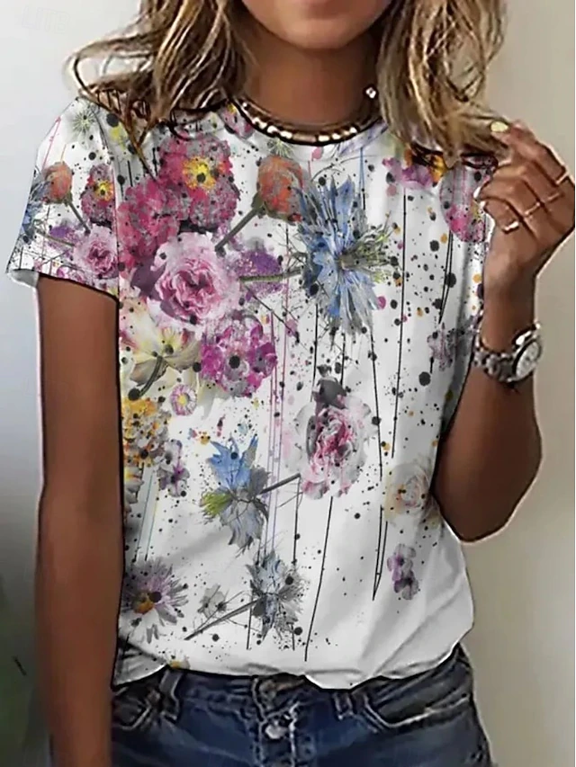 Willa | Bloeiende Bloemen T-shirt