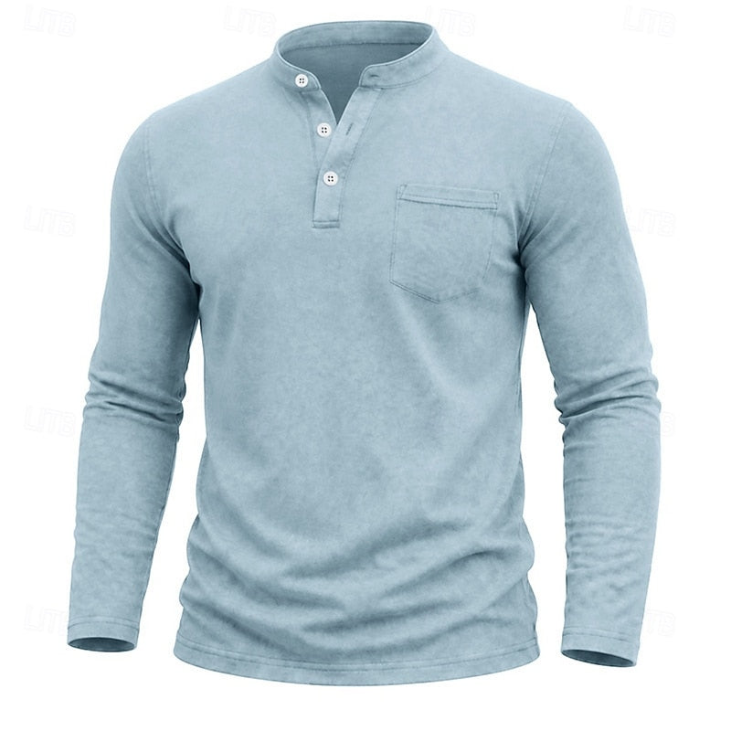 Weston | Klassieke Henley Langsleeve Shirt