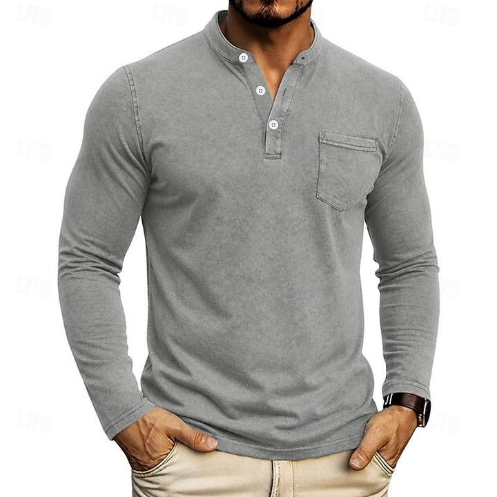 Weston | Klassieke Henley Langsleeve Shirt