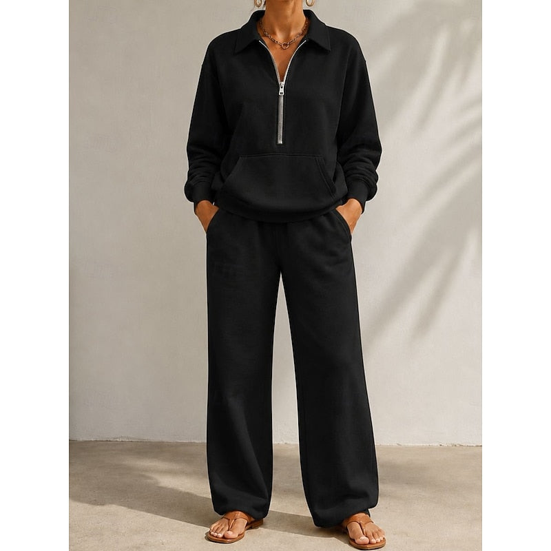 Naomi | Ontspannen Half-Zip Twee-Delig Set